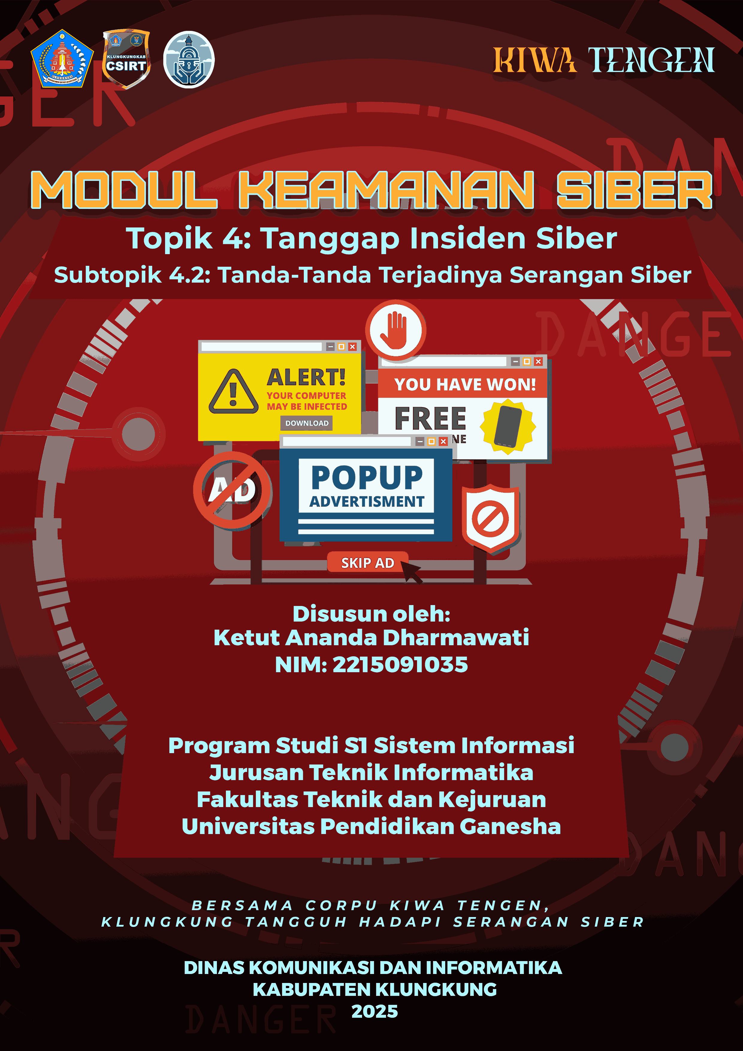 Sub Topik 4.2 : Tanda-Tanda Terjadinya Serangan Siber