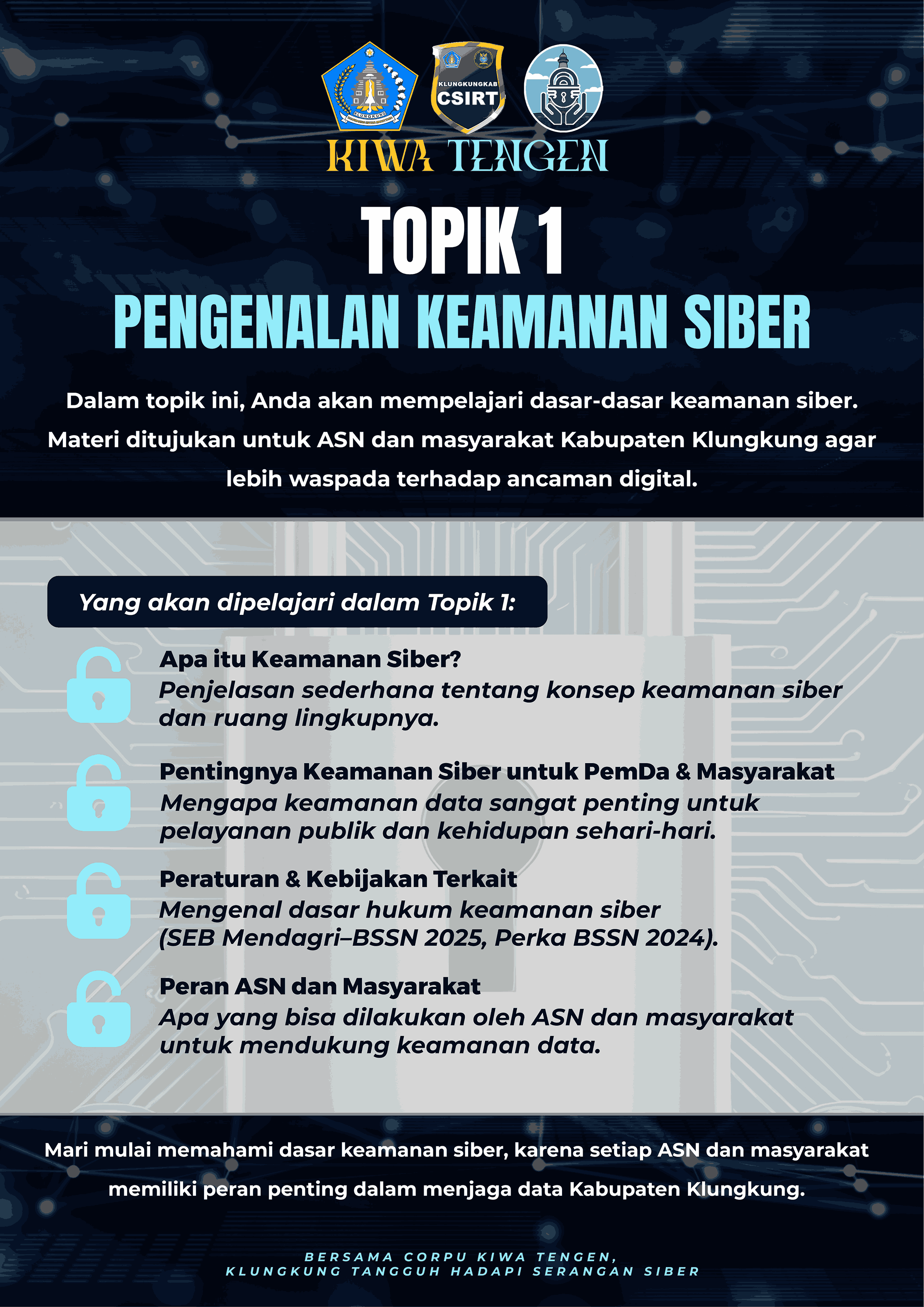 Topik 1 : Pengenalan Keamanan Siber